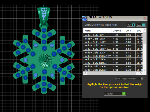 SNOWFLAKE DIAMOND PENDANT 3D PRINTABLE MODEL 3D Baskı Modeli