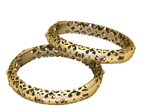 INDIAN STYLE TRADITIONAL RING 3D PRINTABLE MODEL 3D 打印模型