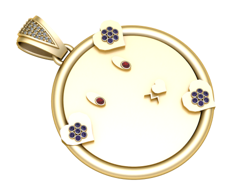 FACE EMOJI COIN PENDANT 3D PRINTABLE MODEL 3D Print Model
