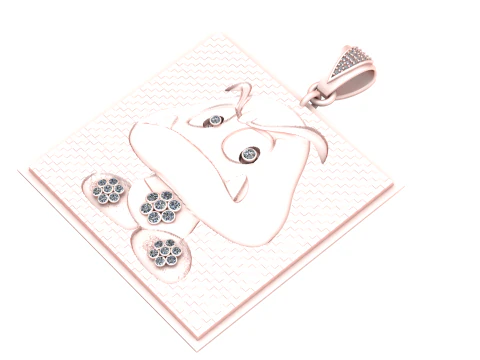 ANGRY CARTOON CARD PENDANT 3D PRINTABLE MODEL 3D Print Model