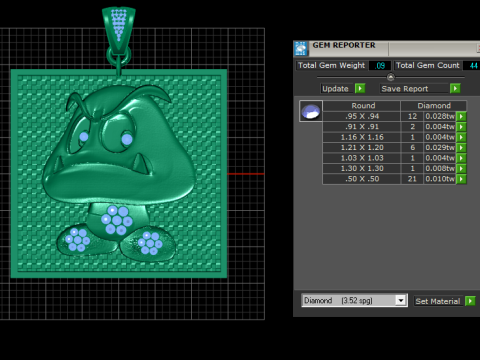 ANGRY CARTOON CARD PENDANT 3D PRINTABLE MODEL 3D 打印模型
