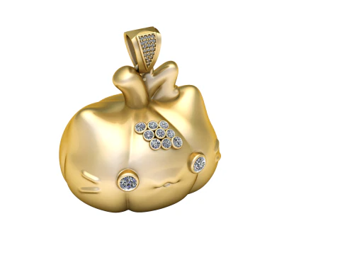 PUMPKIN VEGETABLE PENDANT 3D PRINTABLE MODEL 3D Print Model