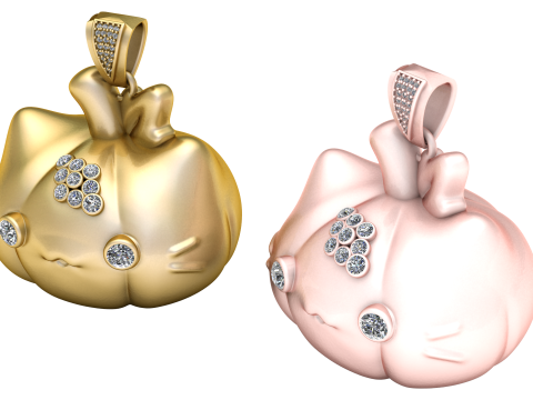 PUMPKIN VEGETABLE PENDANT 3D PRINTABLE MODEL 3D-Druckmodell