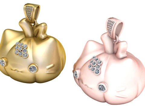 PUMPKIN VEGETABLE PENDANT 3D PRINTABLE MODEL 3D Print Model