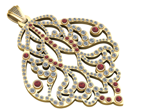 ANTIQUE AMERICAN PENDANT 3D PRINTABLE MODEL 3D Принт Модель