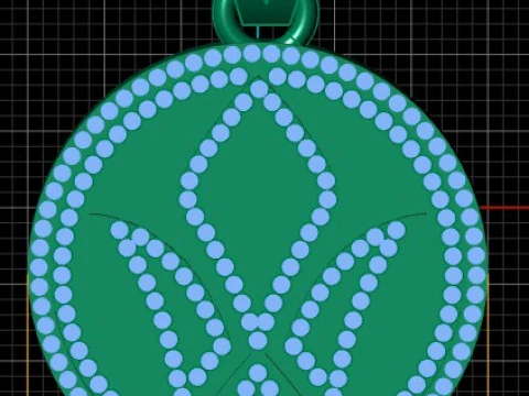 CROWN STYLE COIN PENDANT 3D PRINTABLE MODEL 3D Print Model