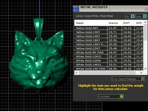 HAPPY CAT ANIMAL FACE PENDANT 3D PRINTABLE MODEL 3D 打印模型