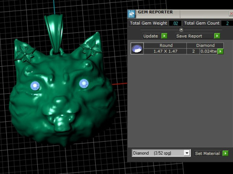 HAPPY CAT ANIMAL FACE PENDANT 3D PRINTABLE MODEL 3D 打印模型