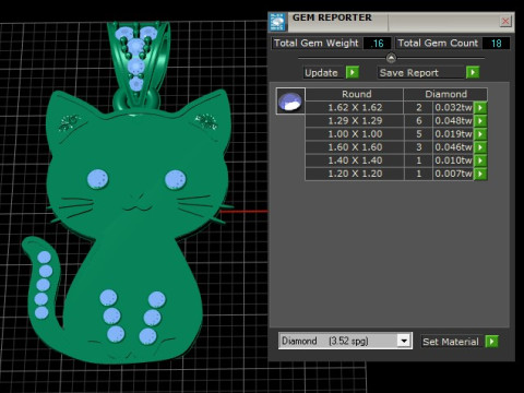 CUTE CAT ANIMAL PENDANT 3D PRINTABLE MODEL Model do druku 3D