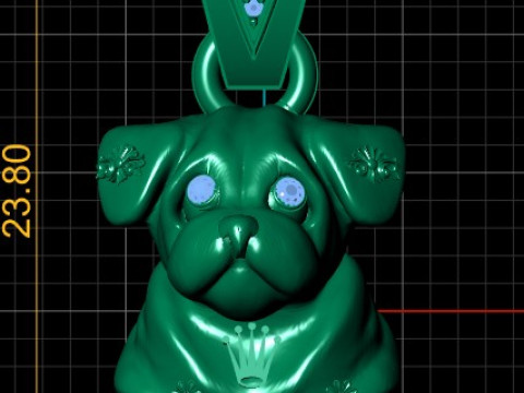 DOG ANIMAL PENDANT 3D PRINTABLE MODEL 3D Принт Модель