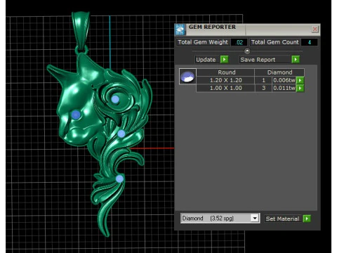 ROSE FLOWER AND CAT FACE PENDANT 3D PRINTABLE MODEL 3D Print Model