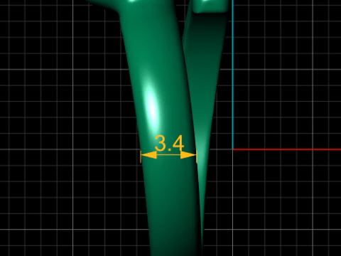 HUMAN HAND DESIGN RING 3D PRINTABLE MODEL 3D Print Model
