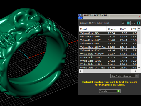 HUMAN SKULL HEAD RING 3D PRINTABLE MODEL 3D 打印模型
