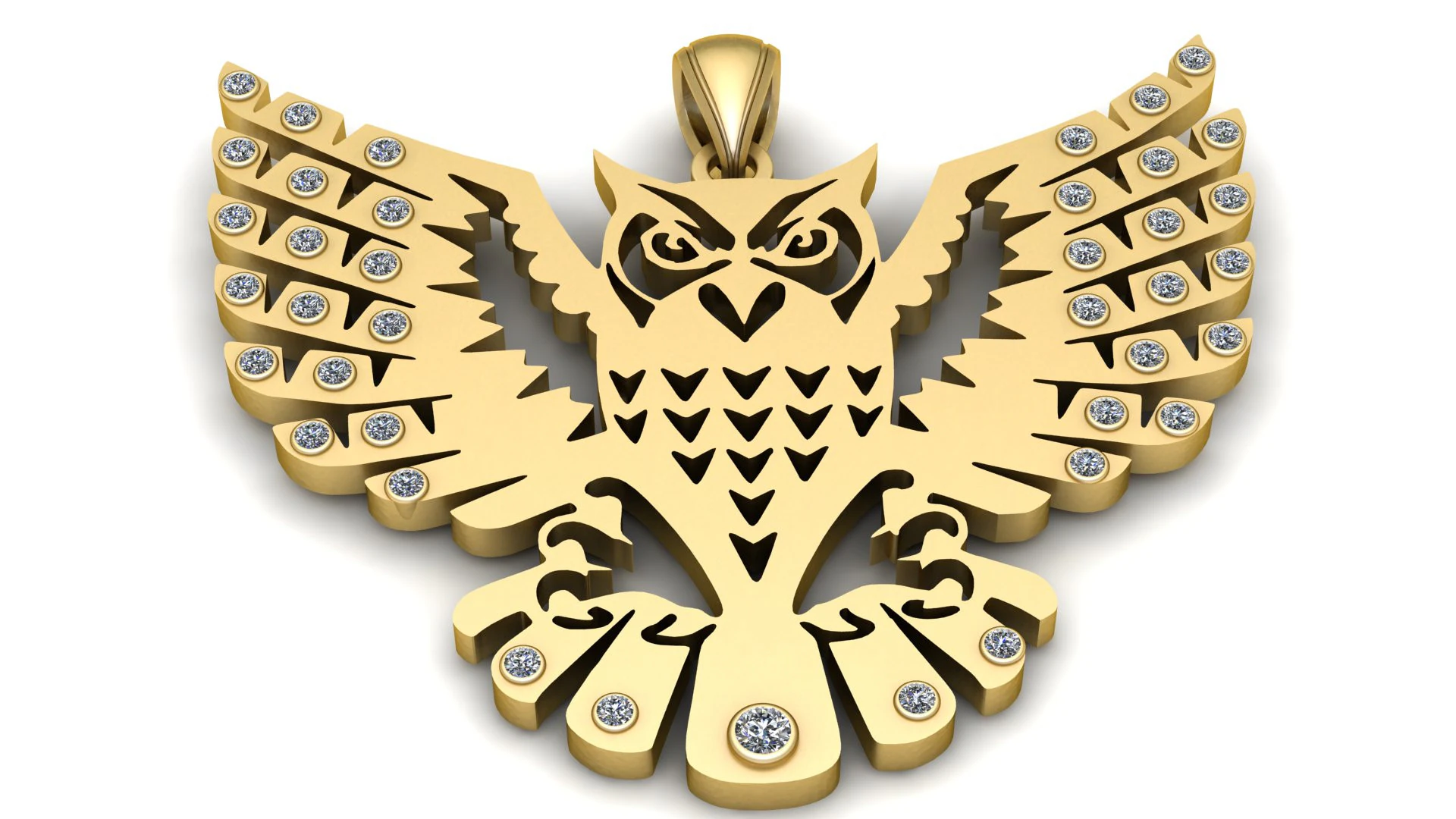 EAGLE KING OF SKY PENDANT 3D PRINTABLE MODEL 3D Print Model .c4d .max .obj .3ds .fbx .stl .blend 