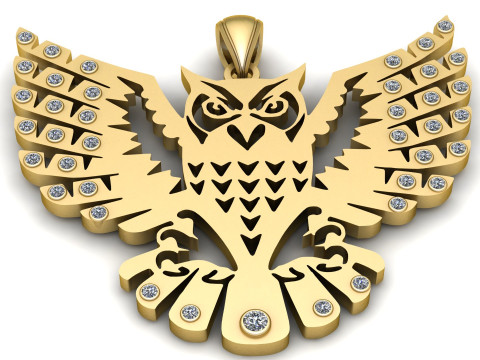 EAGLE KING OF SKY PENDANT 3D PRINTABLE MODEL 3D-printmodel