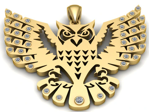 天空之鹰吊坠 3D 打印模型 3D 打印模型