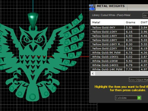 EAGLE KING OF SKY PENDANT 3D PRINTABLE MODEL 3D Print Model