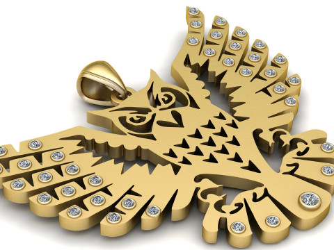 EAGLE KING OF SKY PENDANT 3D PRINTABLE MODEL 3D-printmodel