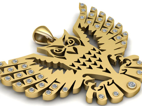 EAGLE KING OF SKY PENDANT 3D PRINTABLE MODEL 3D Print Model