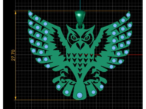 EAGLE KING OF SKY PENDANT 3D PRINTABLE MODEL 3D Print Model