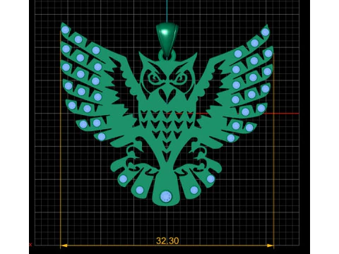 EAGLE KING OF SKY PENDANT 3D PRINTABLE MODEL 3D Print Model