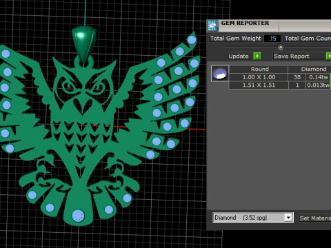 EAGLE KING OF SKY PENDANT 3D PRINTABLE MODEL 3D-printmodel