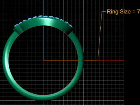 SIMPLE LEAFS DESIGN RING 3D PRINTABLE MODEL 3D Print Model