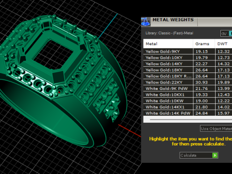 ELEGANT STYLISH RUBY RING 3D PRINTABLE MODEL Model Cetak 3D