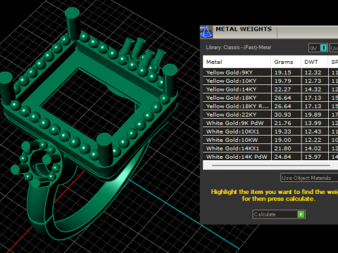 LUXURIOUS EMERALD RING 3D PRINTABLE MODEL 3D प्रिंट मॉडल