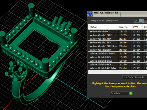 LUXURIOUS EMERALD RING 3D PRINTABLE MODEL 3D Print Model