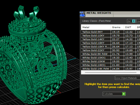 ANTIQUE QUEEN ENGAGEMENT RING 3D PRINTABLE MODEL 3D Print Model