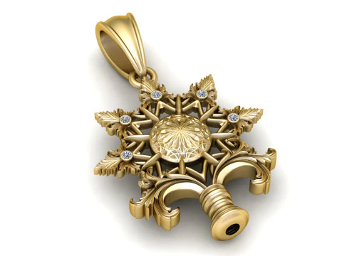 УНИКАЛЬНЫЙ КУЛОН ЦВЕТОЧНЫЙ ГОРШОК 3D МОДЕЛЬ ДЛЯ ПЕЧАТИ 3D Принт Модель