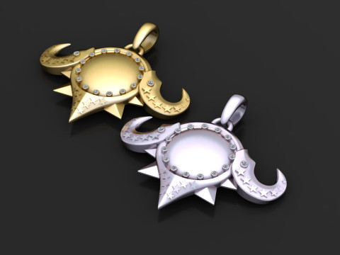 UNIQUE STYLE PENDANT 3D PRINTABLE MODEL Modèles 3D en vedette