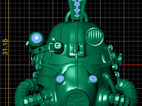ARMY ARMOR HALMET PENDANT 3D PRINTABLE MODEL 3D Druckmodell