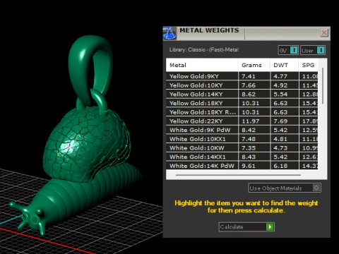 SNAIL ANIMAL PENDANT 3D PRINTABLE MODEL 3D Print Model