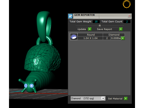 SNAIL ANIMAL PENDANT 3D PRINTABLE MODEL 3D Принт Модель