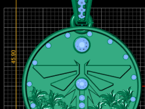 DRAGONFLY INSECT COIN PENDANT 3D PRINTABLE MODEL 3D 프린트 모델