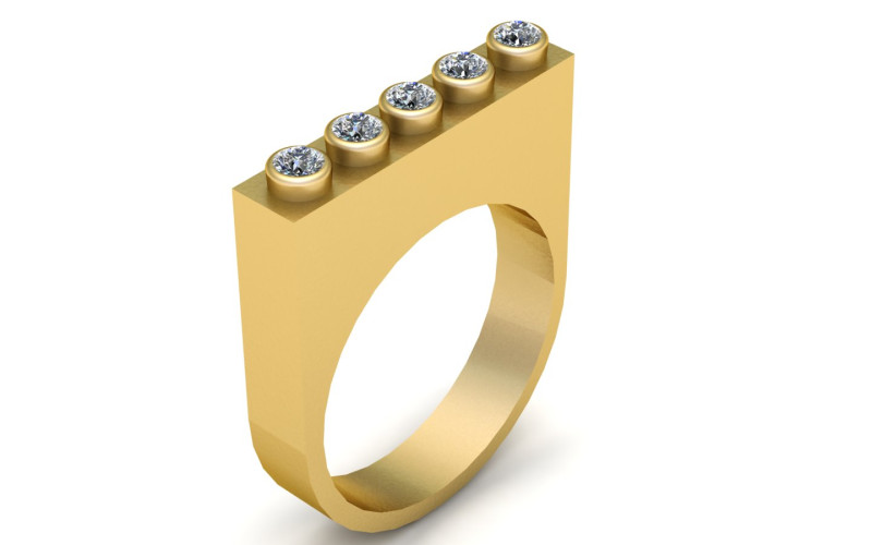 ELEGANCE DIAMONDS RING 3D PRINTABLE MODEL 3D प्रिंट मॉडल .c4d .max .obj .3ds .fbx .stl .blend