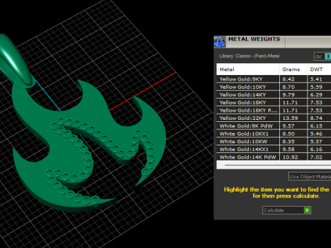 FIRE SYMBOL PENDANT 3D PRINTABLE MODEL Modelo de Impressão 3D