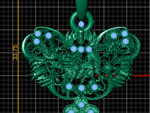 UNIQUE BUTTERFLY SHAPE PENDANT 3D PRINTABLE MODEL Modello di stampa 3D