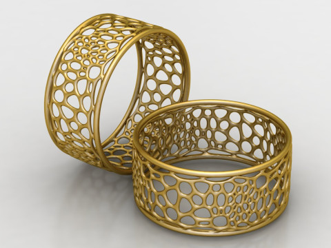 GOLDEN FANCY RING 3D PRINTABLE MODEL 3D-Druckmodell
