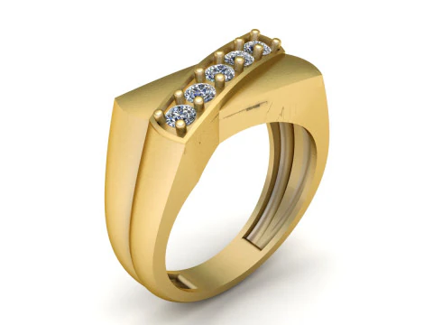 LUKSUSOWY MODEL Z DIAMENTEM DO WYDRUKU 3D Model do druku 3D