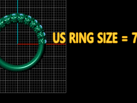 HEARTS DESIGN PRECIOUS RING 3D PRINTABLE MODEL 3D Print Model