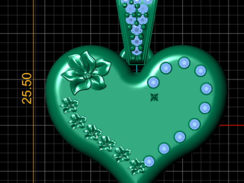 JENNIFER NAME HEART SHAPE PENDANT 3D PRINTABLE MODEL 3D Принт Модель