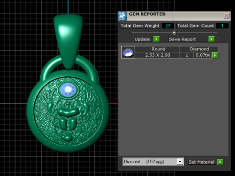 GOLDEN SCARAB ANIMAL COIN PENDANT 3D PRINTABLE MODEL Modelo de impresión 3D