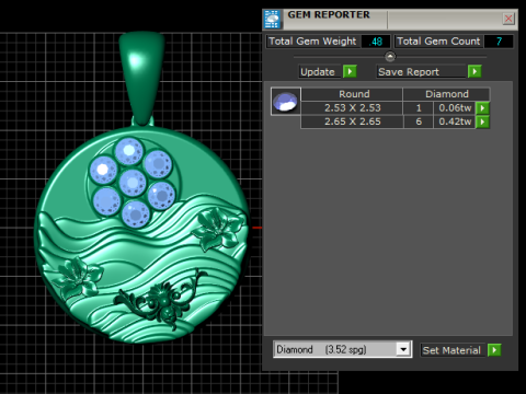 DESERT AREA COIN PENDANT 3D PRINTABLE MODEL 3D Принт Модель
