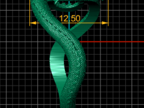 CHINESE DRAGON RING 3D PRINTABLE MODEL 3D 打印模型