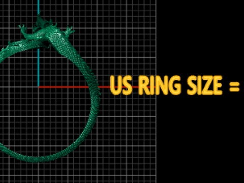 CHINESE DRAGON RING 3D PRINTABLE MODEL 3D 打印模型