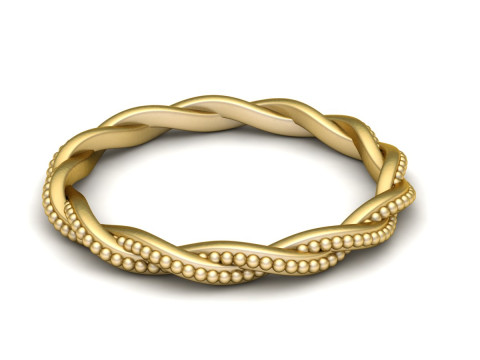 GOLDEN ANTIQUE RING 3D PRINTABLE MODEL Model do druku 3D