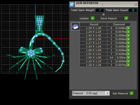 SPIDER ANIMAL DIAMOND PENDANT 3D PRINTABLE MODEL 3D Print Model